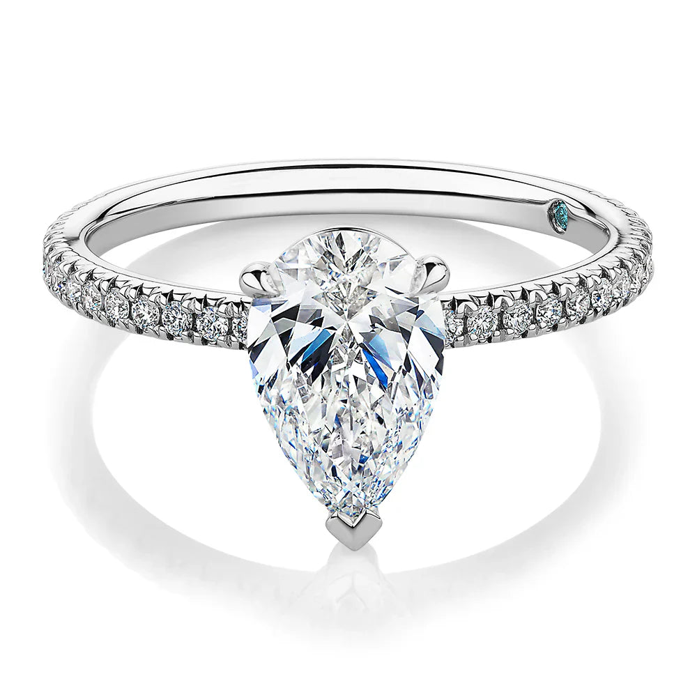 Shouldered Solitaire Rings