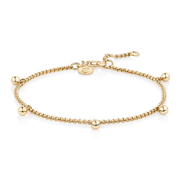 Bracelet in 18 carat yellow gold vermeil