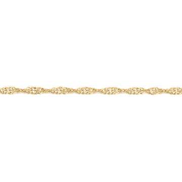 45CM singapore chain in 10 carat yellow gold secondary view