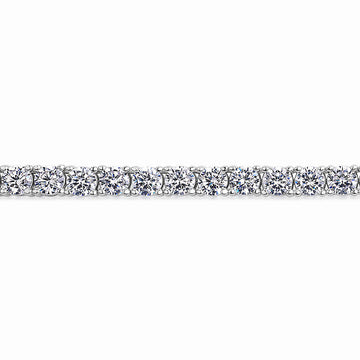 Round Brilliant necklace with 23.25 carats* of diamond simulants in sterling silver secondary view