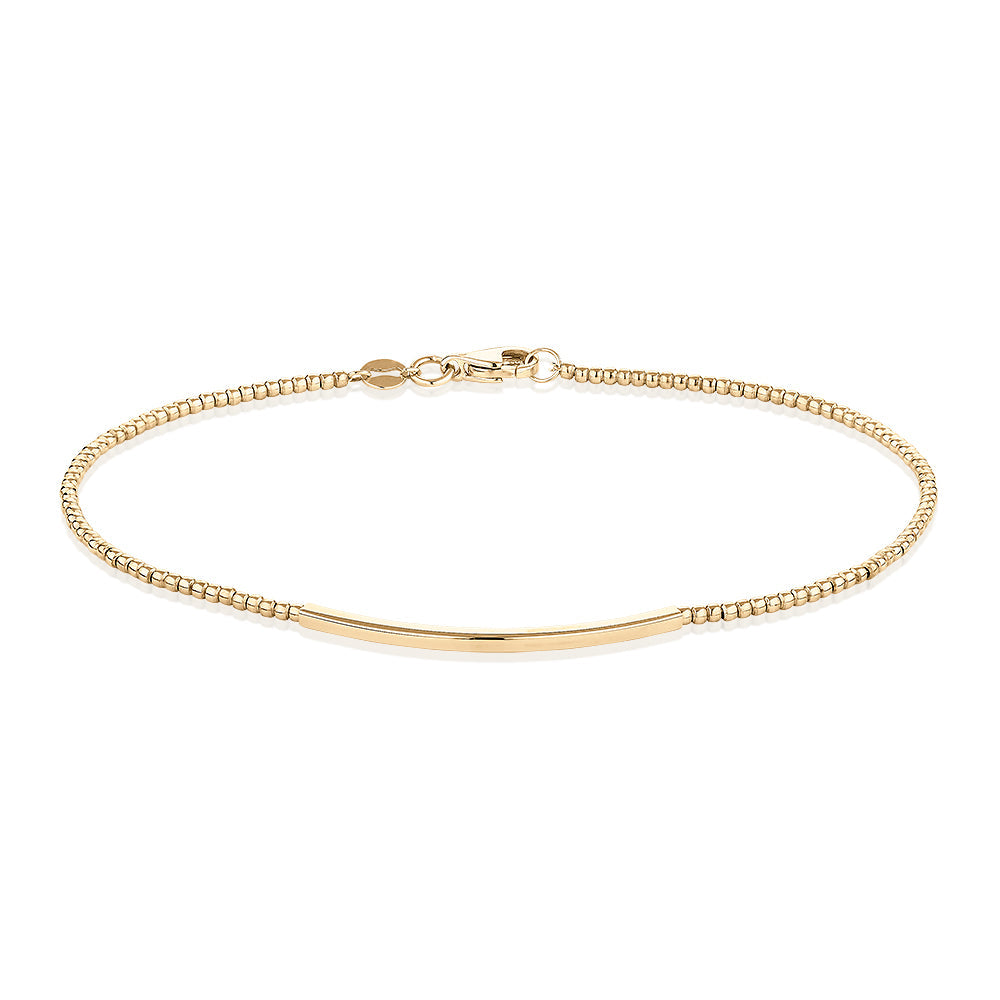 Bracelet in 10 carat yellow gold