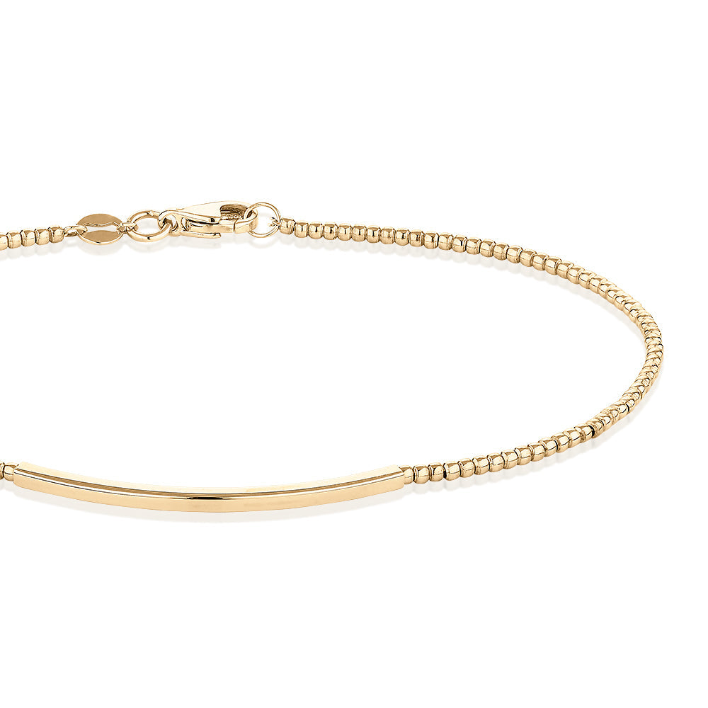 Bracelet in 10 carat yellow gold
