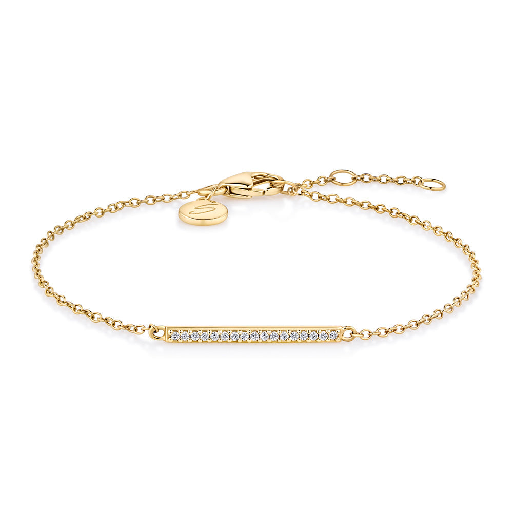 Bracelet in 18 carat yellow gold vermeil