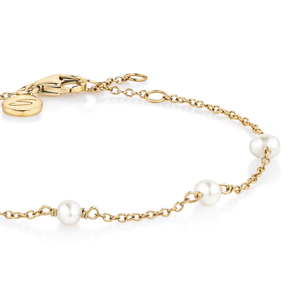 Bracelet in 18 carat yellow gold vermeil