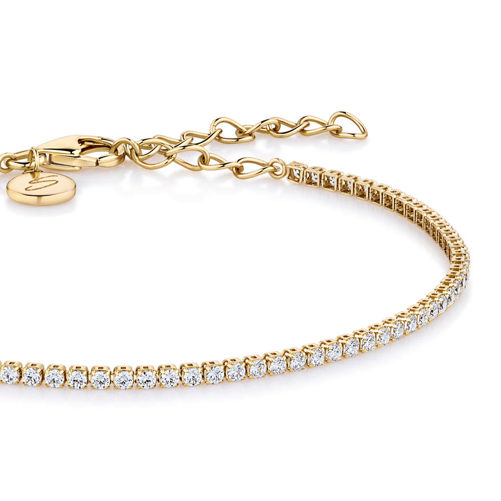 Bracelet in 18 carat yellow gold vermeil
