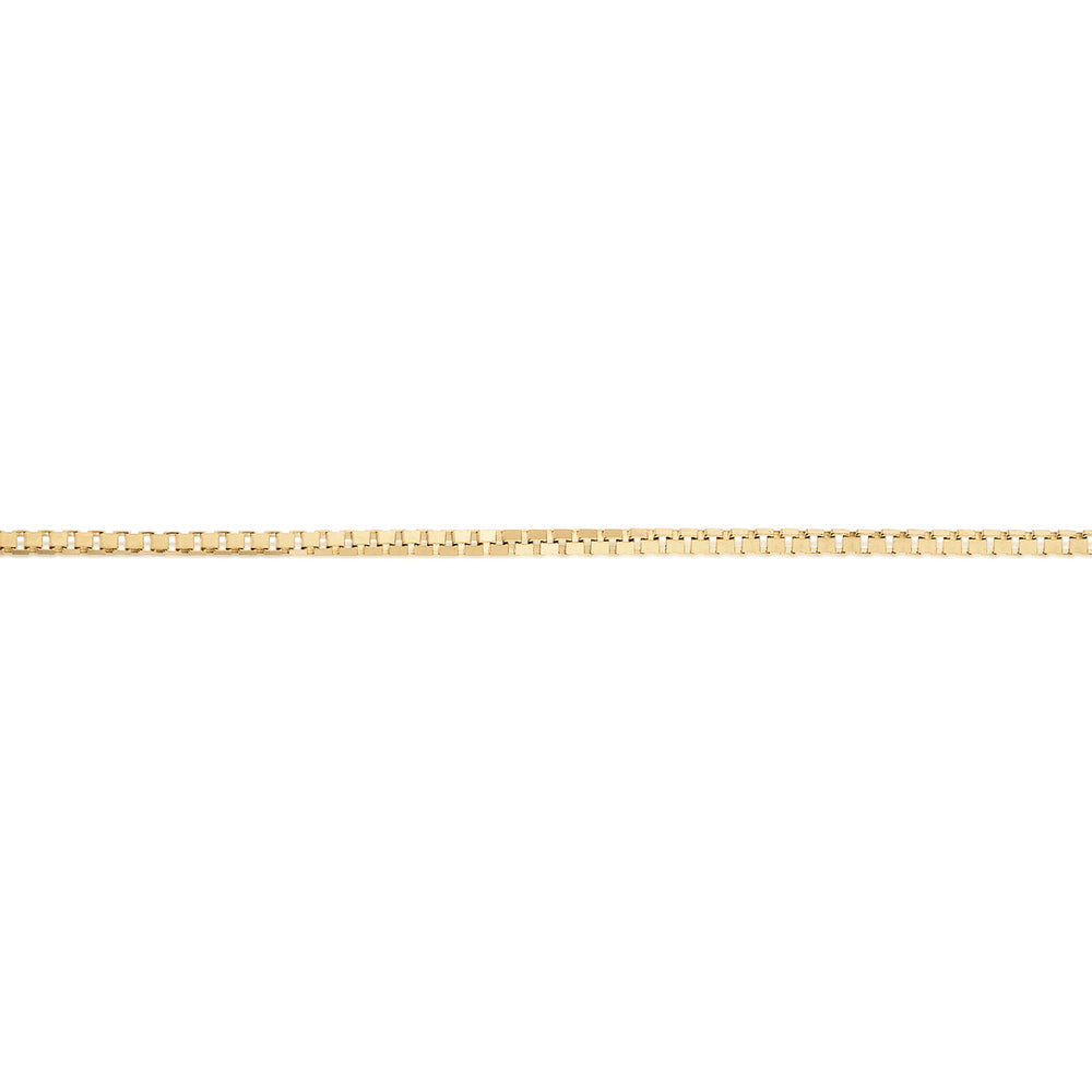 50CM box chain in 10 carat yellow gold