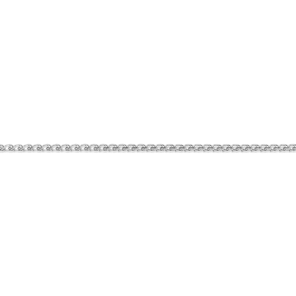 45CM wheat chain in 10 carat white gold