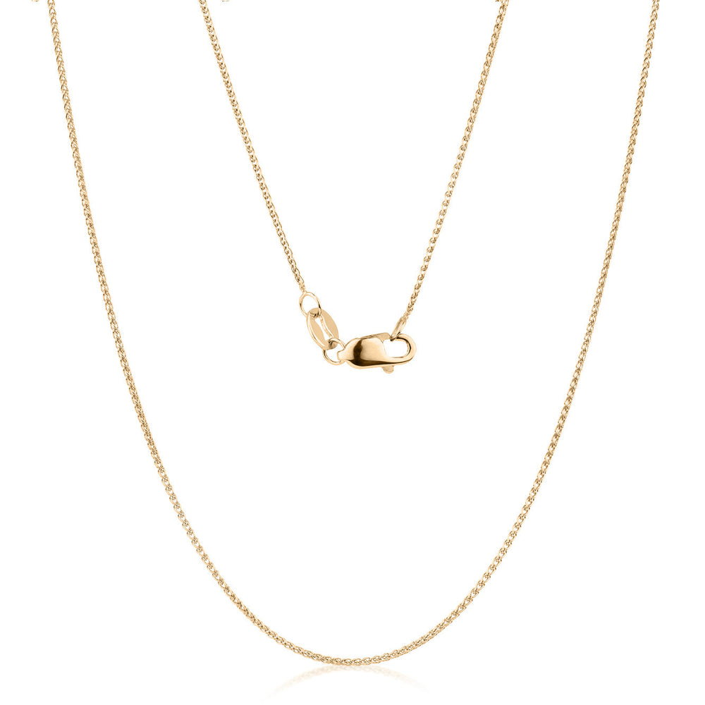 45CM wheat chain in 10 carat yellow gold