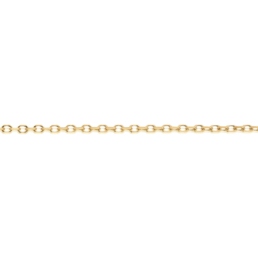 45CM cable chain in 10 carat yellow gold