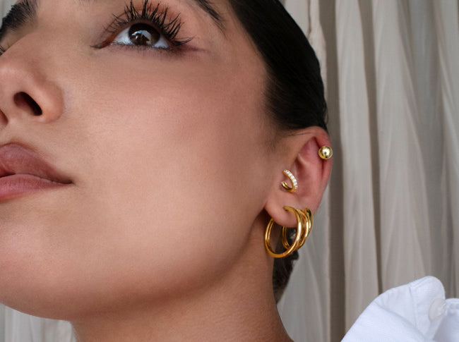 Stack in Style. 18K Gold Vermeil.