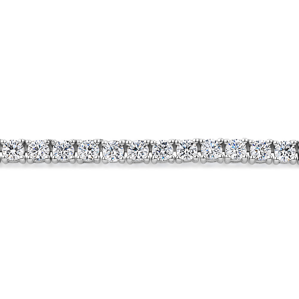Slider necklace with 6.71 carats* of diamond simulants in sterling silver