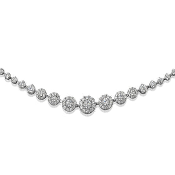 Celeste necklace with 8.17 carats* of diamond simulants in sterling silver secondary view
