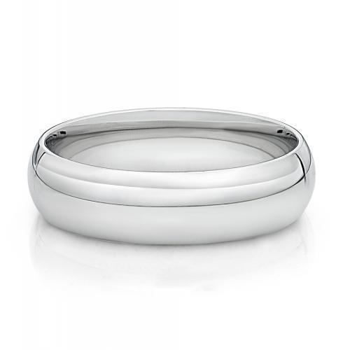 Wedding or eternity band in 9 carat white gold