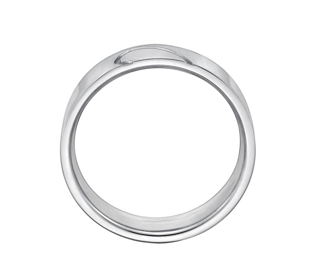 Wedding or eternity band in 9 carat white gold