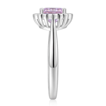 Dress ring with 2.19 carats* of diamond simulants in sterling silver secondary view