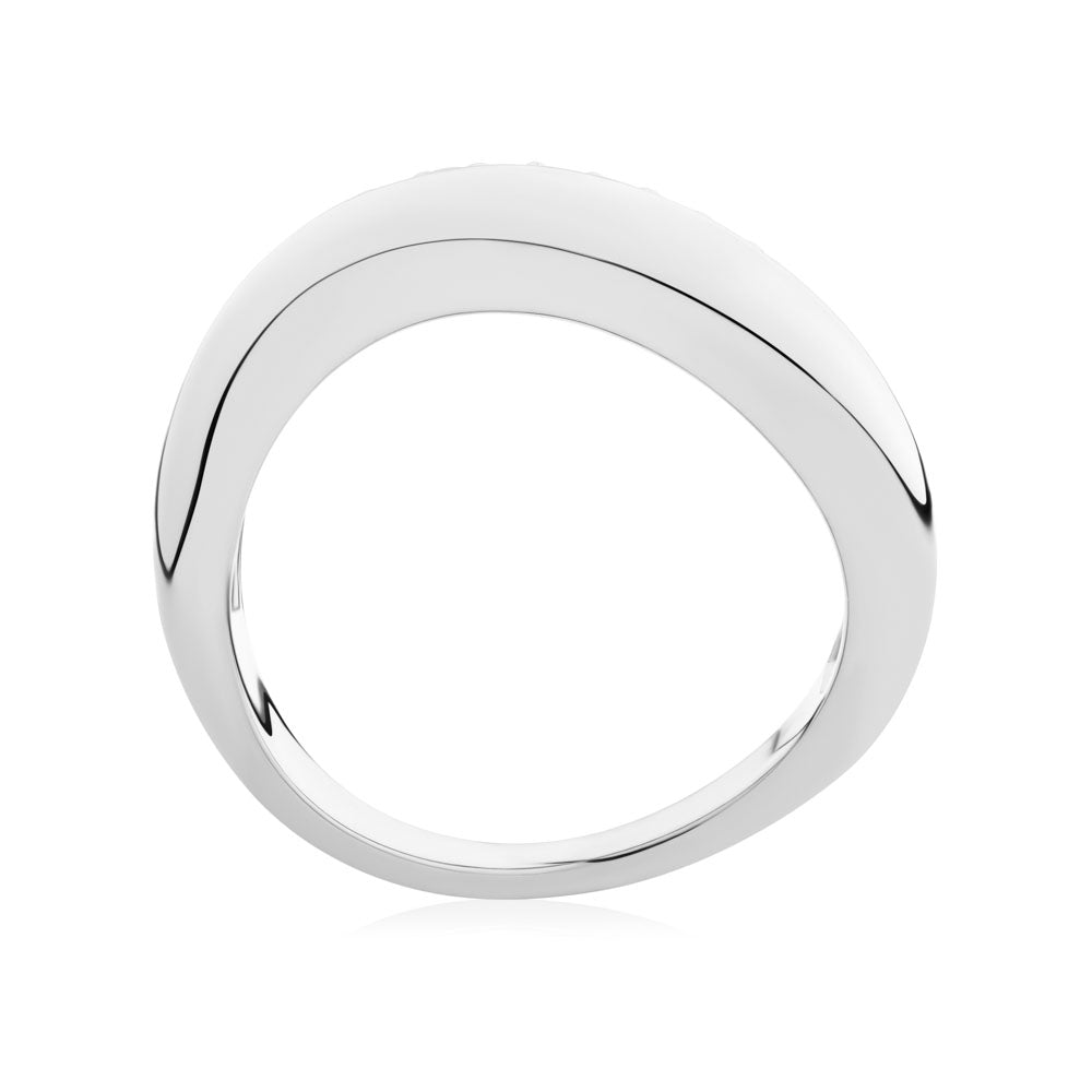 DUO Dress ring with 0.21 carats* of Signature Simulants in sterling silver