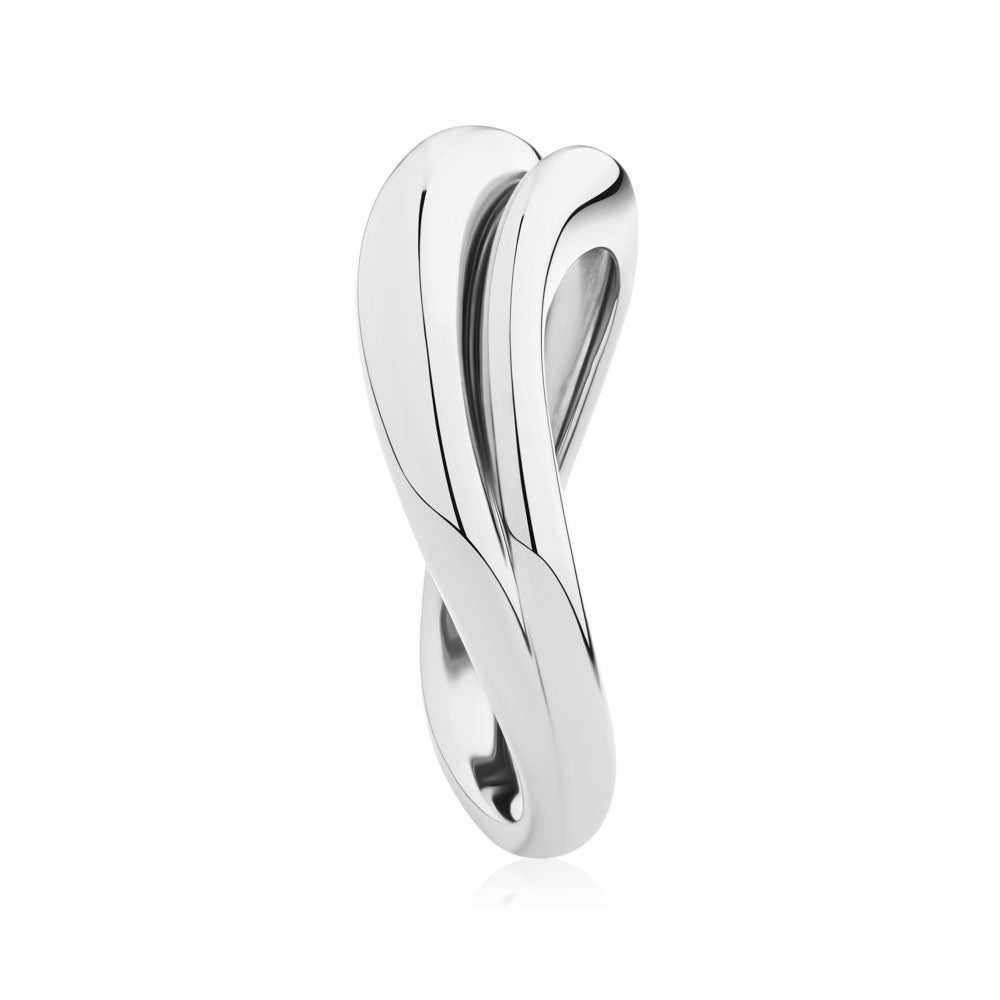 DUO Dress ring in sterling silver