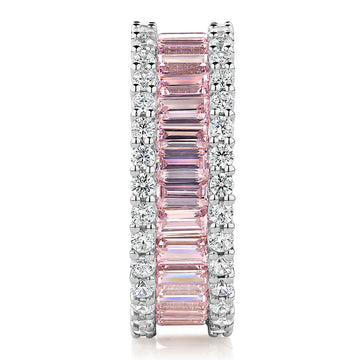 All-rounder eternity band with 5.40 carats* of diamond simulants in 10 carat white gold secondary view