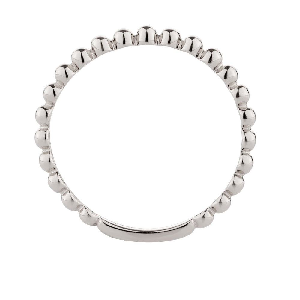 Wedding or eternity band in 10 carat white gold