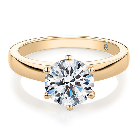 2.00 Lab-Grown Diamond Solitaire Engagement Rings
