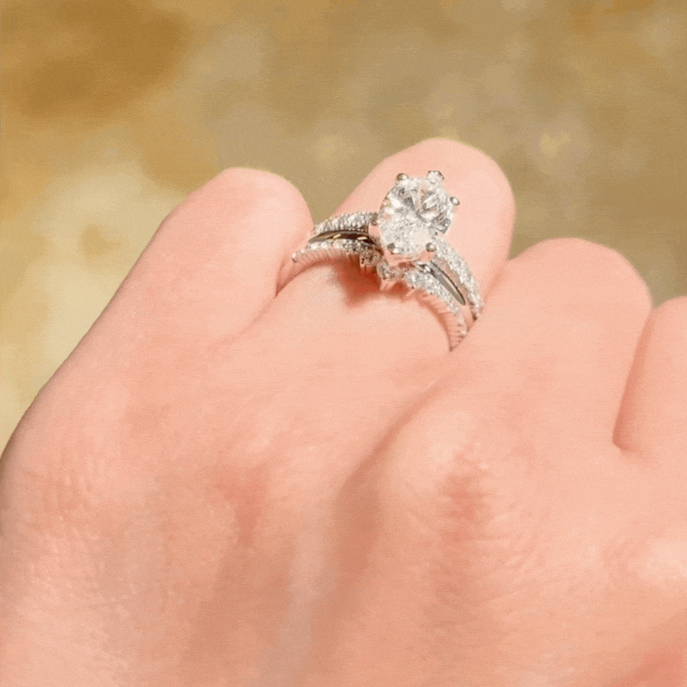Signature Simulant Diamond 2.00 carat* marquise solitaire engagement ring in 10 carat yellow gold